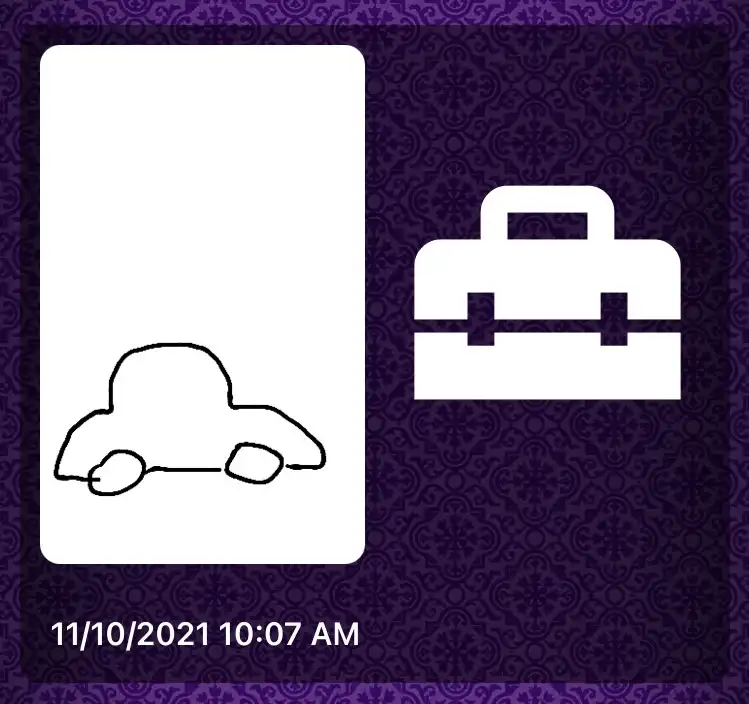 User submitted psychic interpretation result showing related imagery